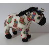 knuffel ezel kerst 38/33cm
