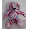 knuffel konijn met rood 46cm