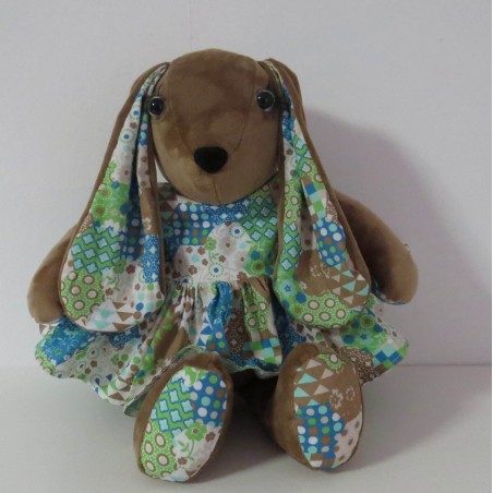 knuffel konijn 36cm met jurk