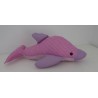 knuffel dolfijn roze stippen 42cm