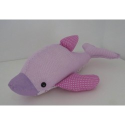knuffel dolfijn gestreept 42cm