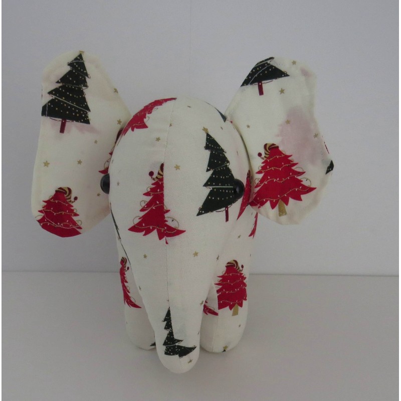 knuffel olifant wit kerst staand 25/30cm