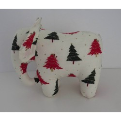 knuffel olifant wit kerst staand 25/30cm