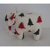 knuffel olifant wit kerst staand 25/30cm