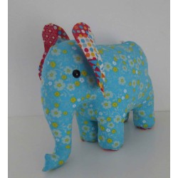 knuffel olifant blauw staand 25/30cm