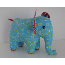 knuffel olifant blauw staand 25/30cm
