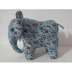 knuffel olifant blauw staand 25/30cm