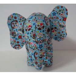 knuffel olifant blauw staand 25/30cm