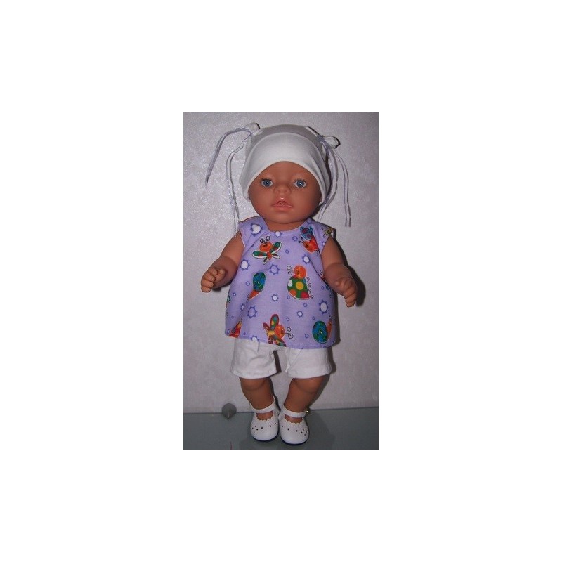 hes setje lila dieren  baby born 43cm