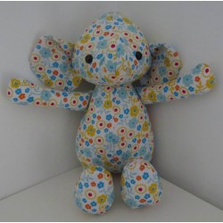 knuffel olifant gebloemd 36cm