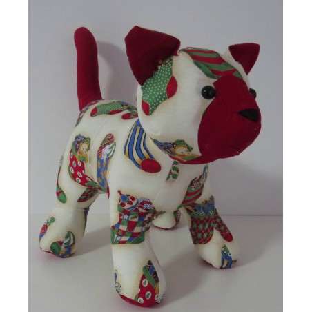 knuffel kerstsokken  35/25cm