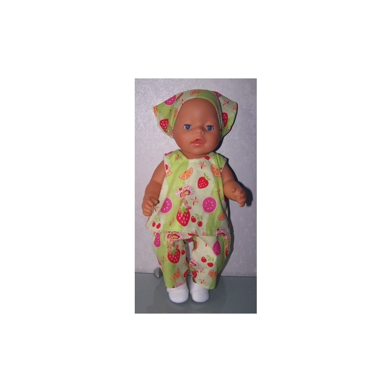hes setje strawberry shortcake fruit baby born 43cm