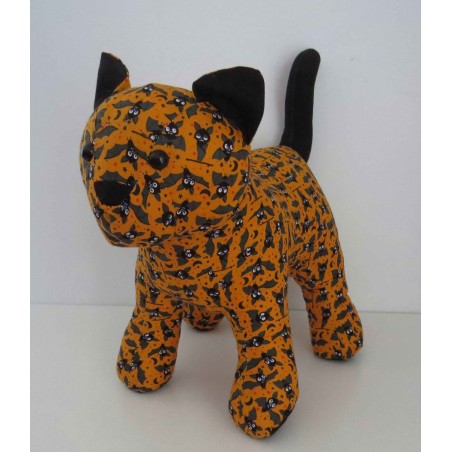 knuffel kat helloween vleermuizen 35/25cm