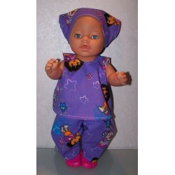 hes setje dora paars baby born 43cm