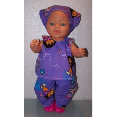 hes setje dora paars baby born 43cm