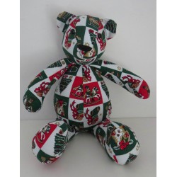 knuffel beer kerst groen 38cm