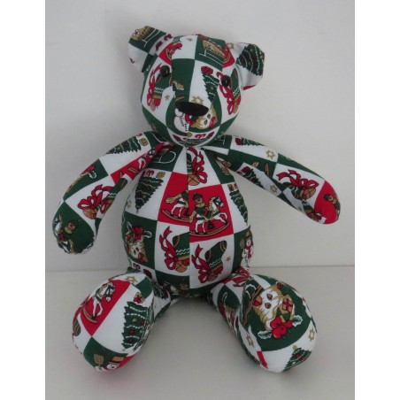 knuffel beer kerst groen 38cm