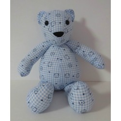 knuffel beer blauw 38cm