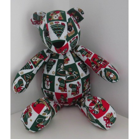 knuffel beer kerst groen 46cm