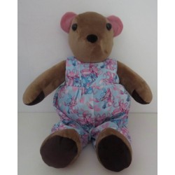 knuffel beer 36cm met stitch pakje roze