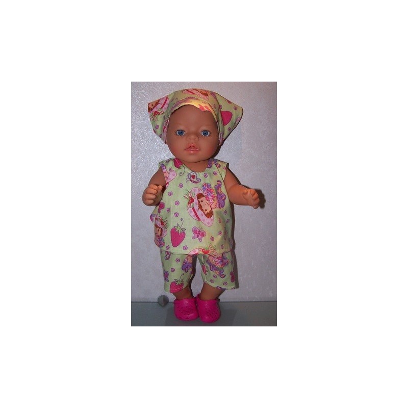 hes setje strawberry shortcake groen baby born 43cm