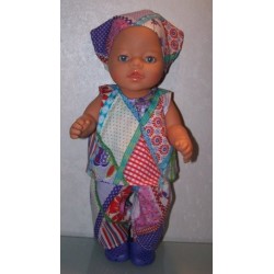 hes setje weber ruit paars baby born 43cm