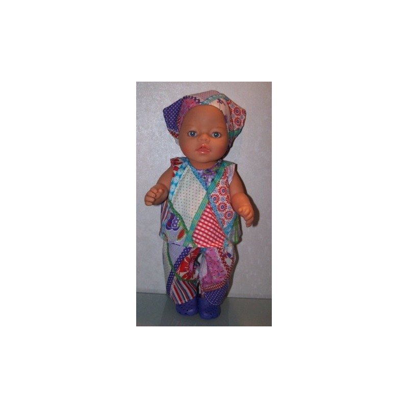 hes setje weber ruit paars baby born 43cm