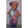 hes setje weber ruit paars baby born 43cm