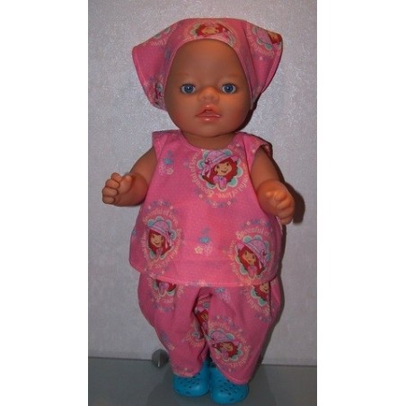 hes setje strawberry shortcake tea  roze baby born 43cm