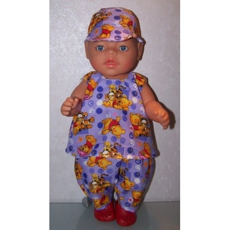 hes setje winnie the pooh lila baby born 43cm