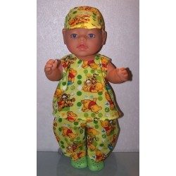hes setje winnie the pooh groen baby born 43cm