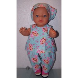 hes setje strwberry shortcake tutu baby born 43cm