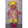 hes setje hello kitty roze geblokt baby born 43cm