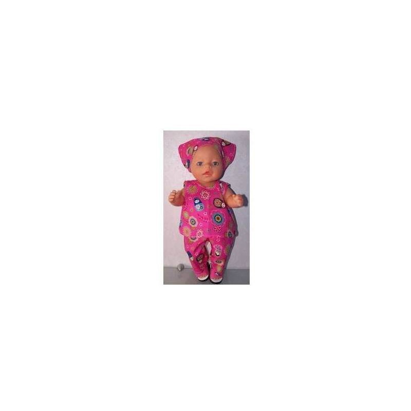 hes setje roze matroeska baby born 43cm