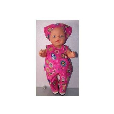 hes setje roze matroeska baby born 43cm