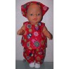 hes setje rood matroeska  baby born 43cm