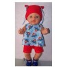 hes setje blauw beertje padigton baby born 43cm