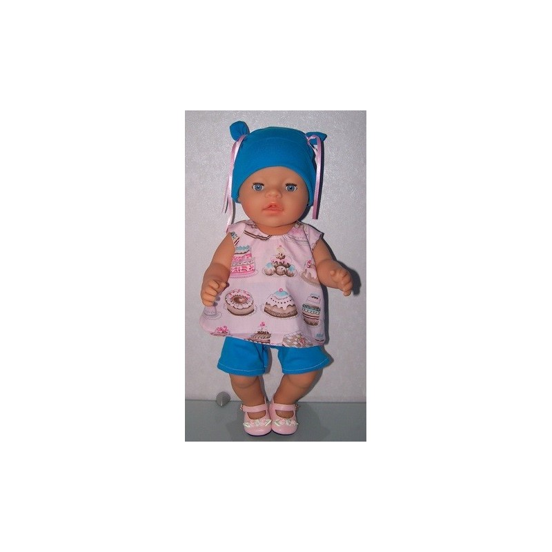 hes setje roze taartjes baby born 43cm