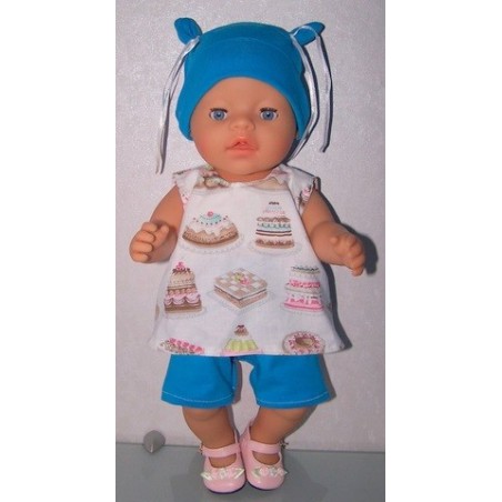 hes setje wit taartjes baby born 43cm