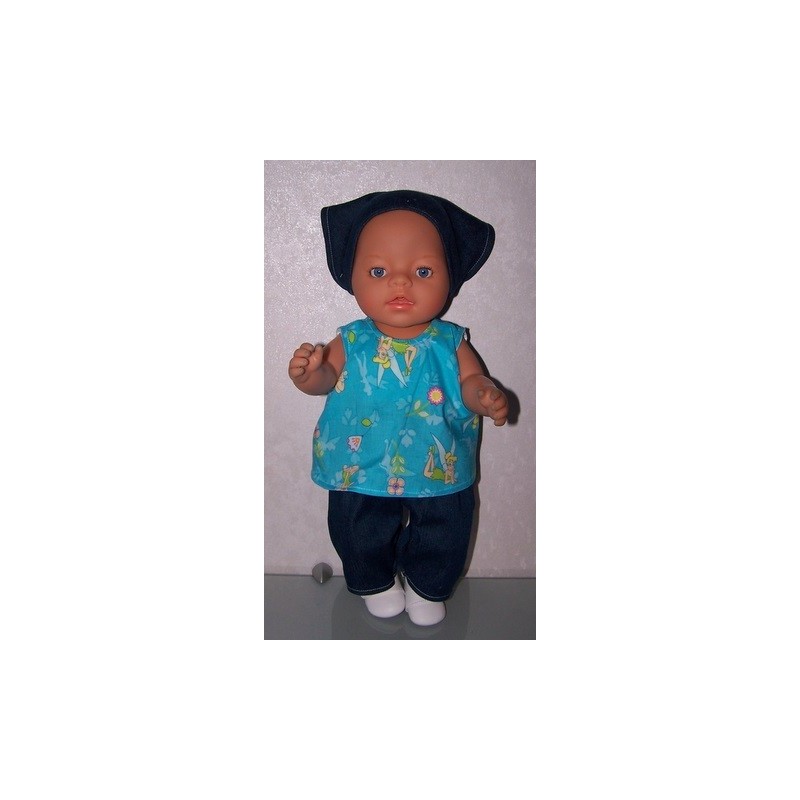 hes setje tinkerbell blauw baby born 43cm