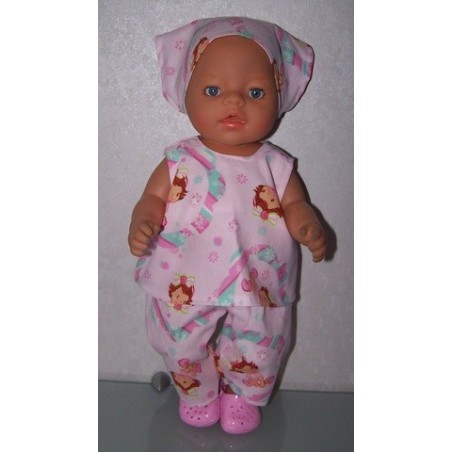 hes setje strawberry shortcake baby baby born 43cm