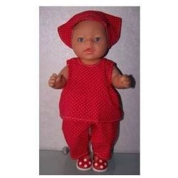 hes setje rood stippen baby born 43cm