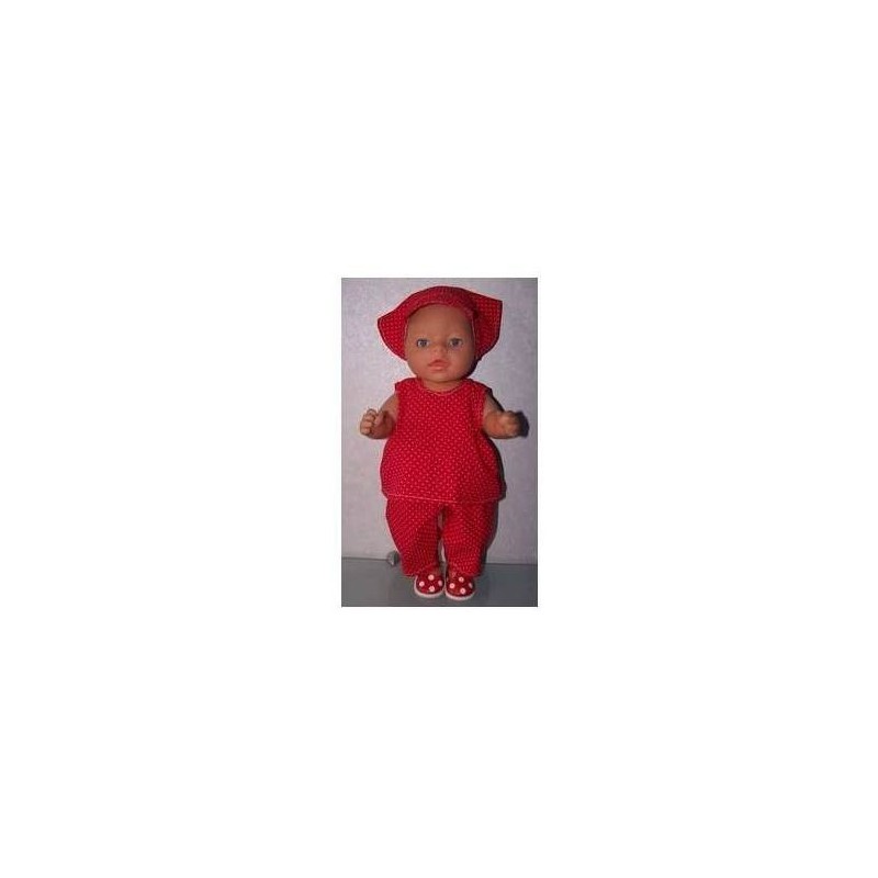 hes setje rood stippen baby born 43cm
