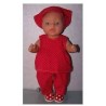 hes setje rood stippen baby born 43cm