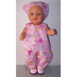 hes setje roze vlinders baby born 43cm