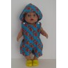 strandpakje blauw eekhoorn baby born 43cm