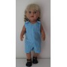 strandpakje aqua blauw geruit baby born 43cm