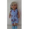 strandpakje blauw jet baby born 43cm