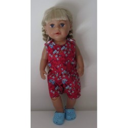 strandpakje rood baby born 43cm