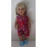 strandpakje rood baby born 43cm